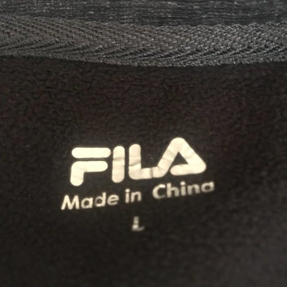 FILA Charcoal Gray w/Pink Trim Breast Cancer Awareness Zip-Up Jacket Large - Picture 14 of 14